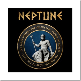 Neptune Ancient Roman Sea God Symbol Posters and Art